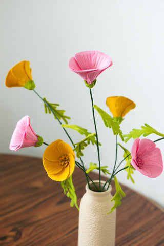 California Poppy Felt Flower Template - SVG & PDF Cut File
